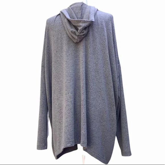 SOLD🏷NEW Young Fabulous & Broke Grey Hooded Open Front Cardigan, Small - Picture 6 of 9